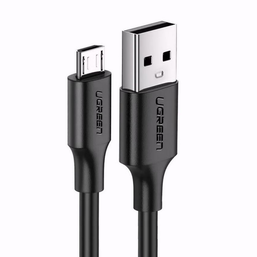 Cáp UGREEN USB-A 2.0 sang USB-C Mạ niken 0,25m (Đen)